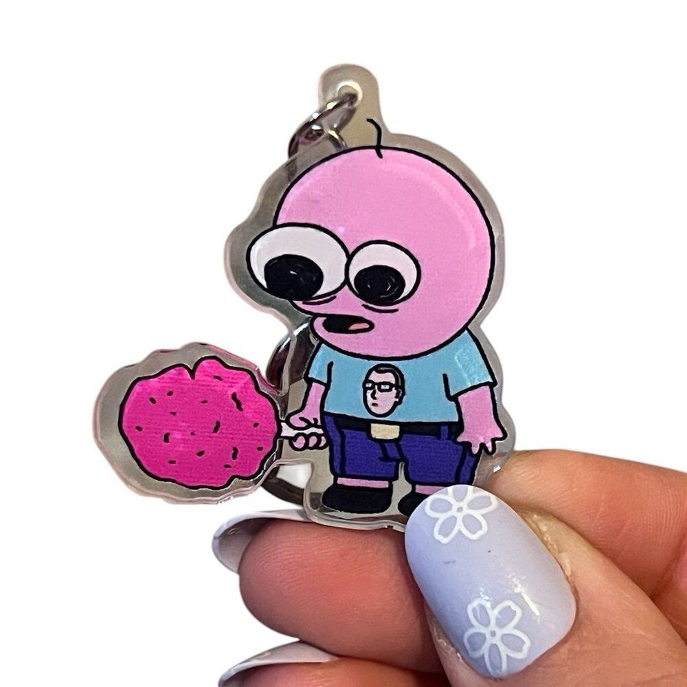 Smiling Friends Acrylic Keychain Pim at Dave Land Adult Swim